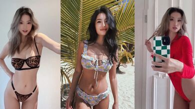 极品网黄 北京瑶瑶Lonelymeow 沙滩野战旅游性爱 极品身材露脸口交一脸骚态 无套后入猛操香艳刺激！